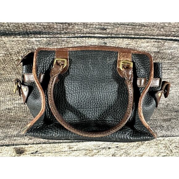 Vintage 80's Dooney & Bourke All Weather Leather Double Handle Handbag - Picture 4 of 10